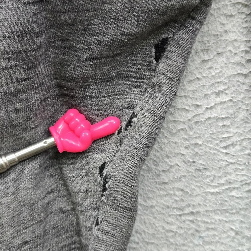 Lululemon Women Jacket 8 Gray Scuba Full Zip Hoodie READ